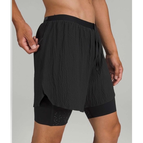 lululemon athletica Other - Lululemon Surge Lined Short 6" Black Sz M